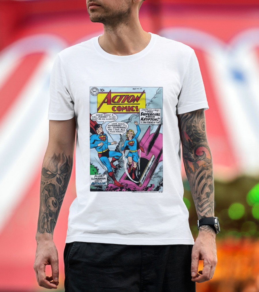 Action Comics 252 Superman Meets Supergirl From Krypton DC Comics 1959 T-Shirt