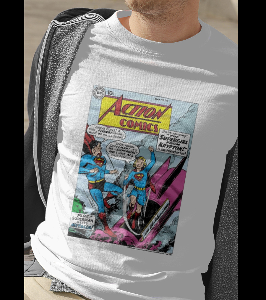 Action Comics 252 Superman Meets Supergirl From Krypton DC Comics 1959 T-Shirt