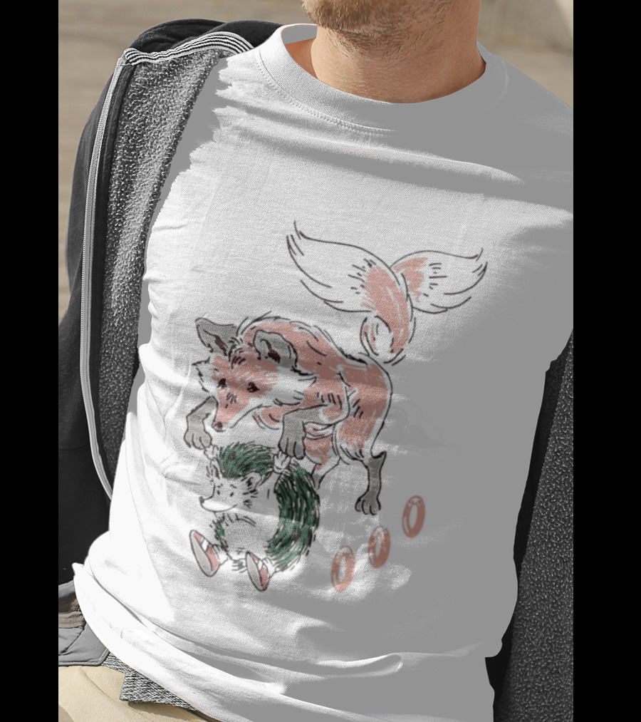 Tails Miles Prower Flying Golden Rings Video Game T-Shirt