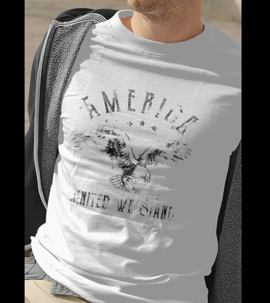 America United We Stand Bald Eagle T-Shirt