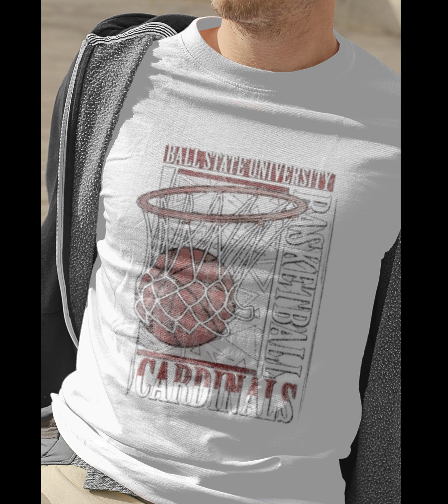 Ball State University Basketball Cardinals Hoops Team Spirit T-Shirt