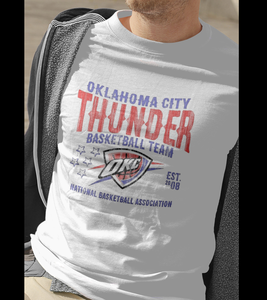 Oklahoma City Thunder Basketball Team National Basketball Association Est 2008 OKC T-Shirt