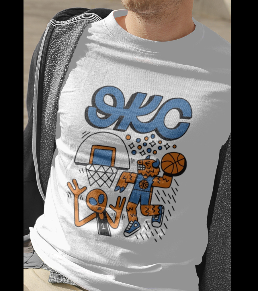 OKC Thunder Rumble Dunk Basketball T-Shirt