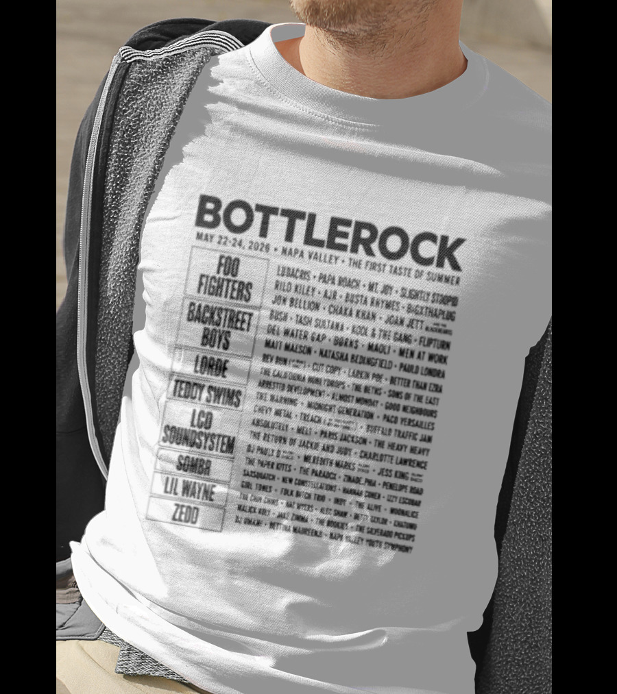 BottleRock Napa Valley May 27 29 2022 Festival Lineup And Performers List T-Shirt