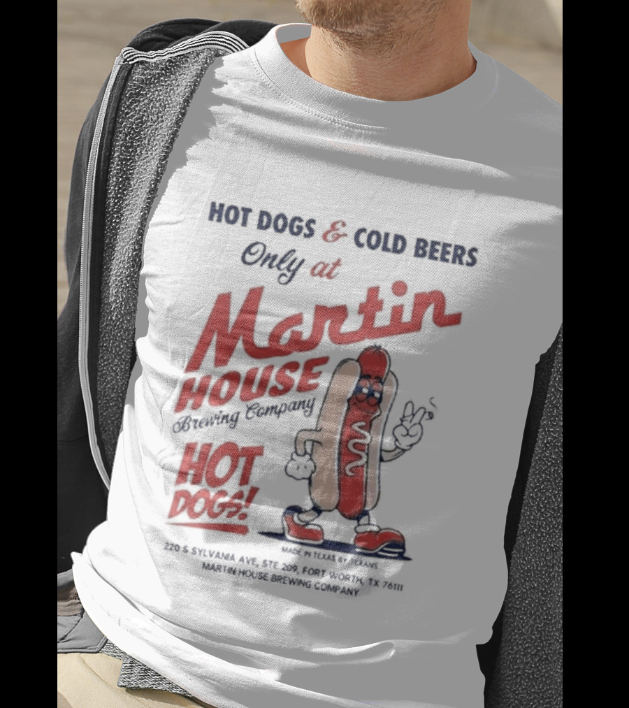 Martin House Brewing Company Hot Dogs Cold Beers Only At Glizzy Fest T-Shirt