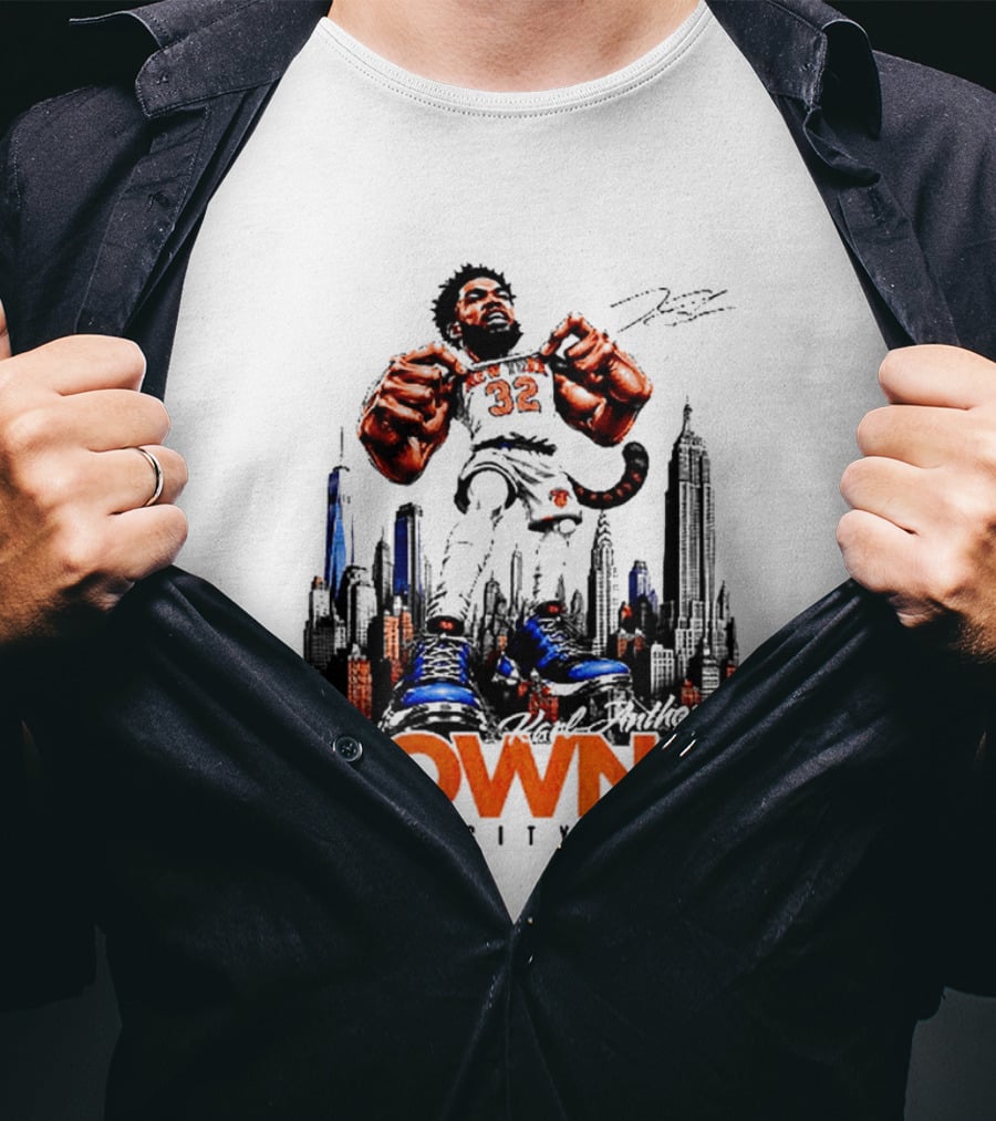 Karl Anthony Towns Big City Kat New York Knicks 32 T-Shirt