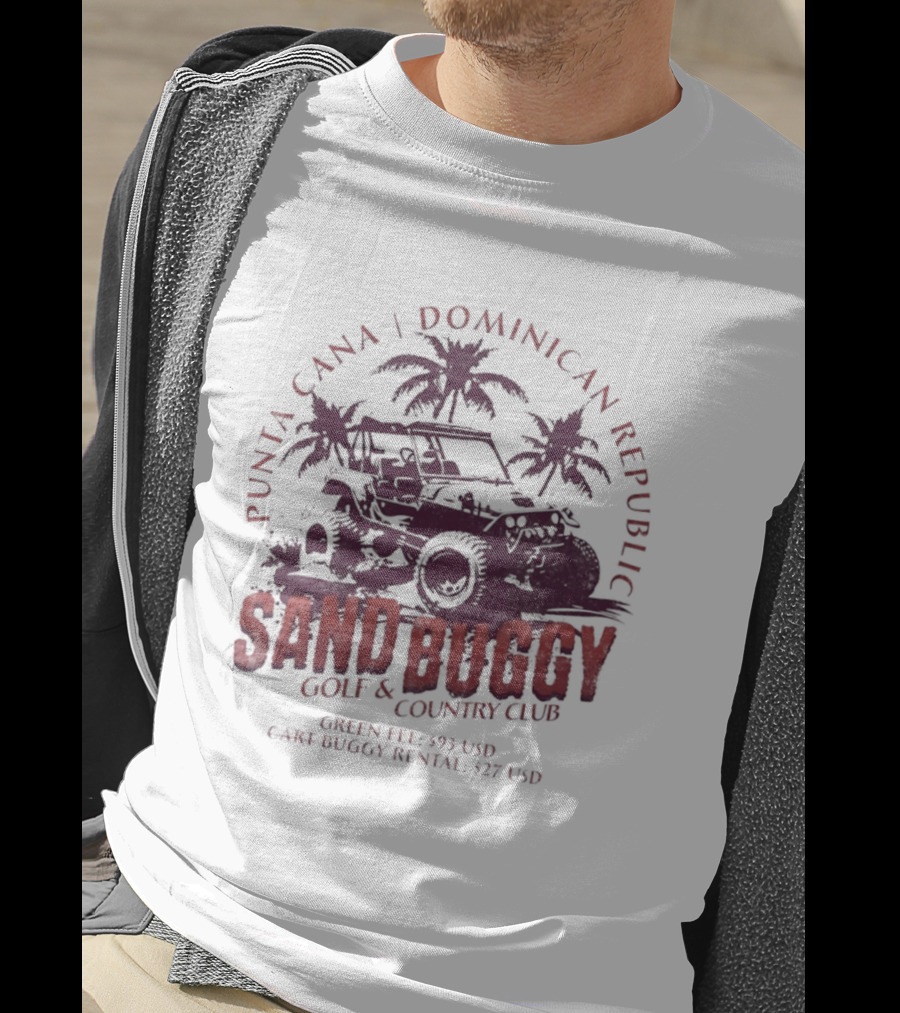 Punta Cana Dominican Republic Sand Buggy Golf Country Club Green Fee 93 USD Cart Rental 97 USD T-Shirt