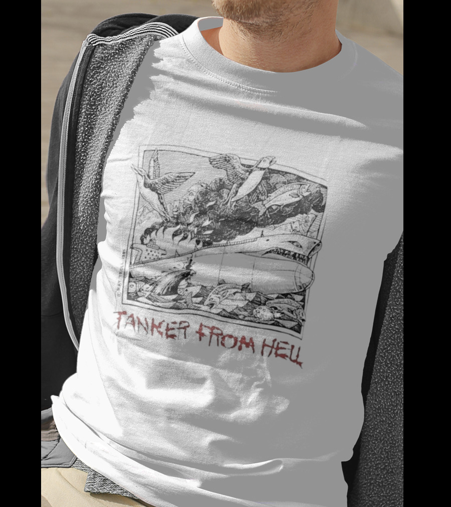 Tanker From Hell Ray Troll 1989 T-Shirt