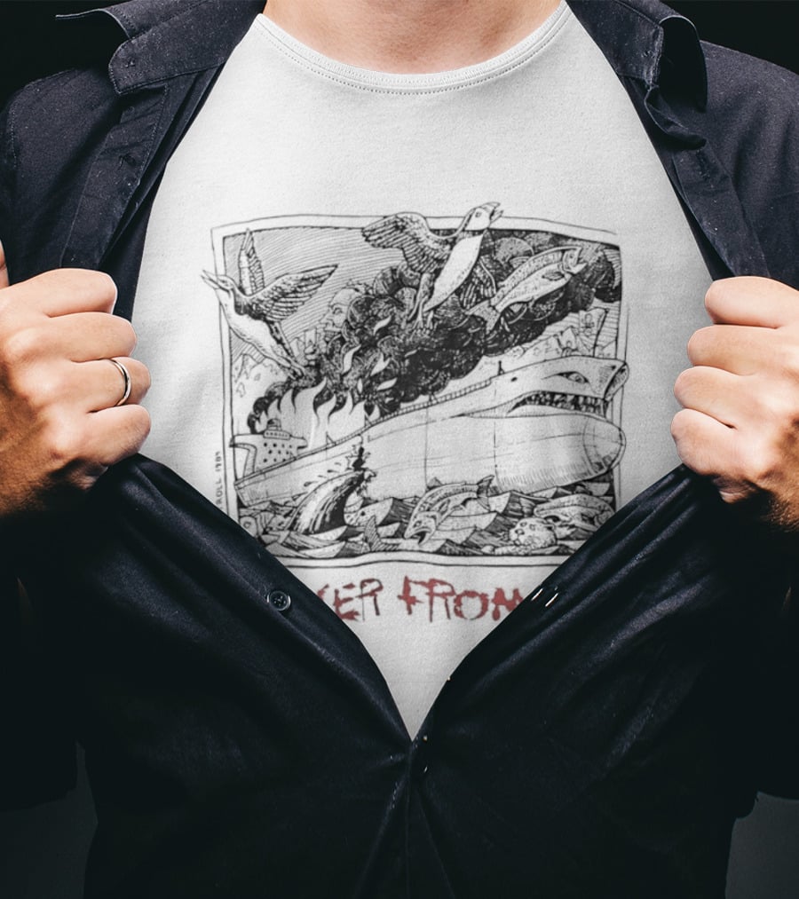 Tanker From Hell Ray Troll 1989 T-Shirt