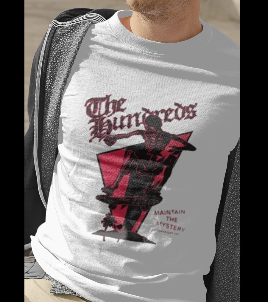 The Hundreds Skeleton Skateboarding Maintain The Mystery T-Shirt