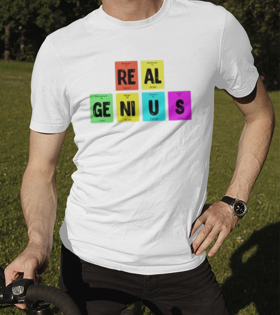 Periodic Table Elements Rhenium Aluminum Germanium Nickel Uranium Sulfur T-Shirt