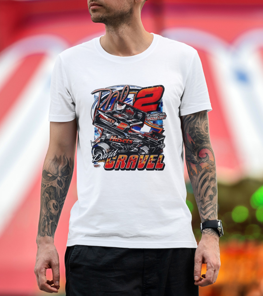 David Gravel Big Game Motorsports Sprint Car 2 Watertown Connecticut Huset's Speedway NOS T-Shirt