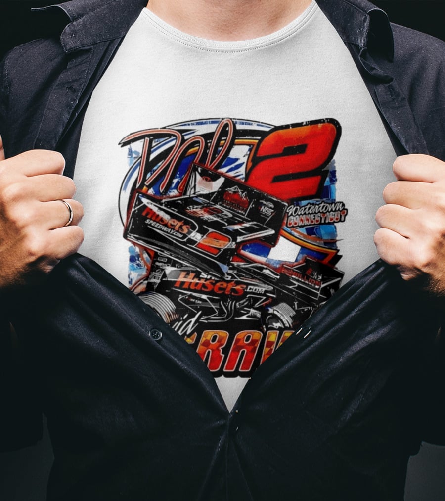David Gravel Big Game Motorsports Sprint Car 2 Watertown Connecticut Huset's Speedway NOS T-Shirt