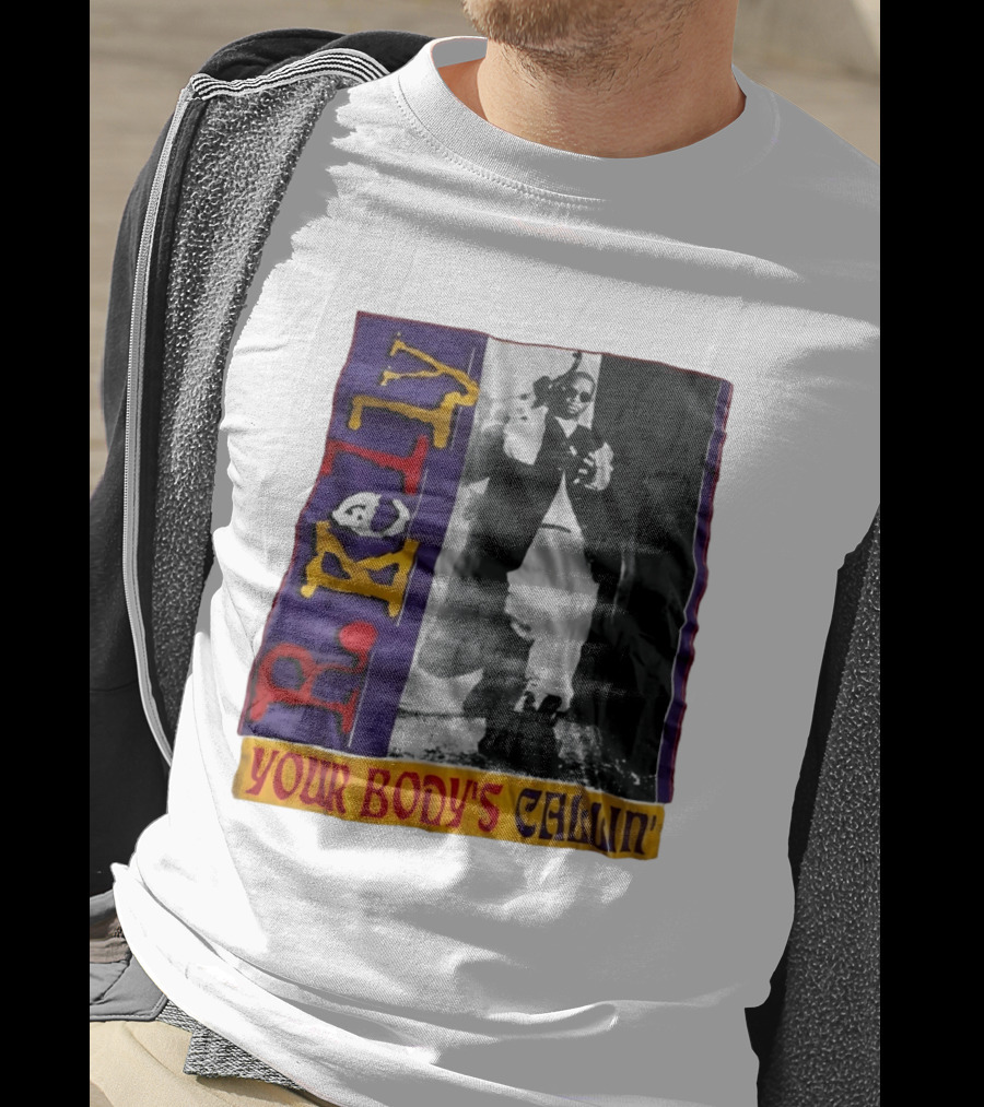 R Kelly Your Body's Callin' Vintage Style Avec Photo Iconique Et Couleurs Vives T-Shirt