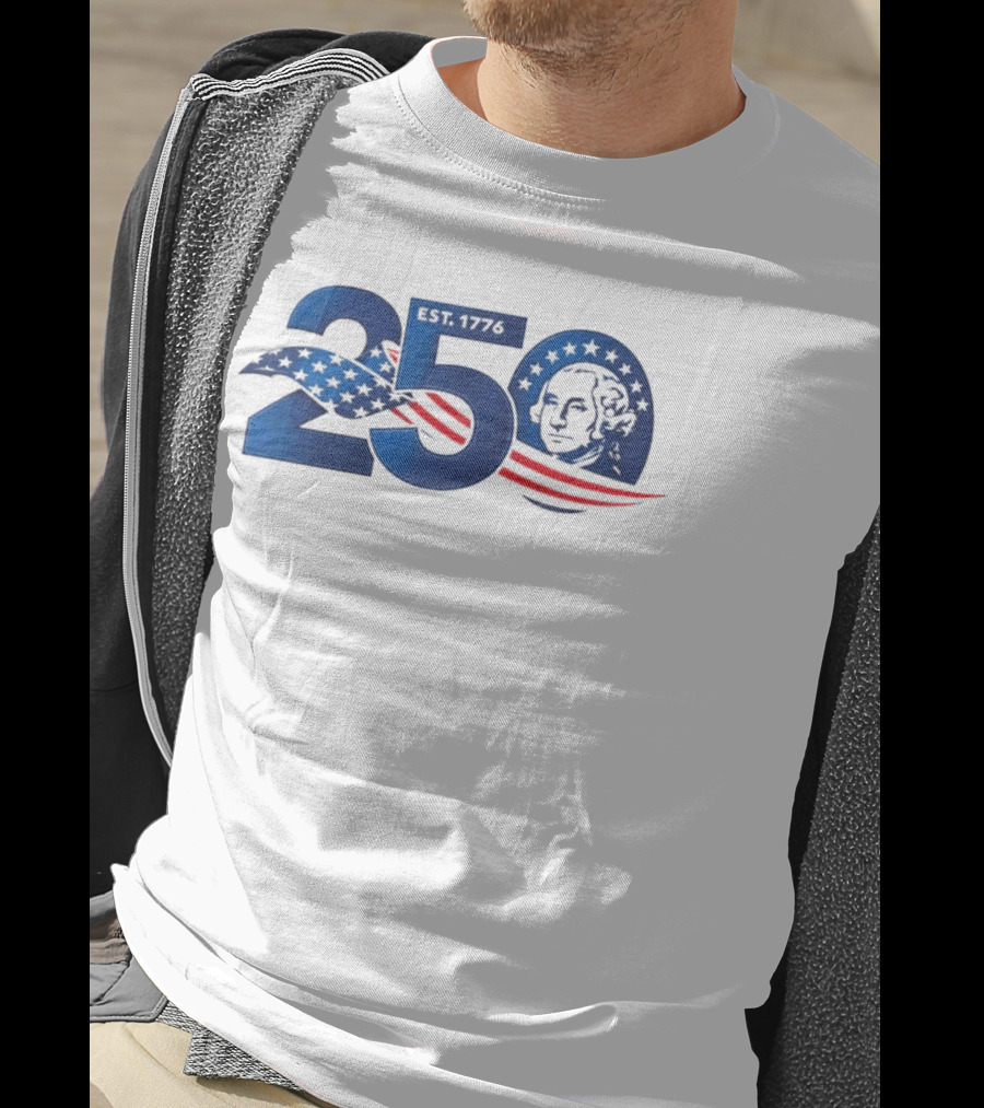 George Washington 250th Anniversary EST 1776 USA Patriot T-Shirt