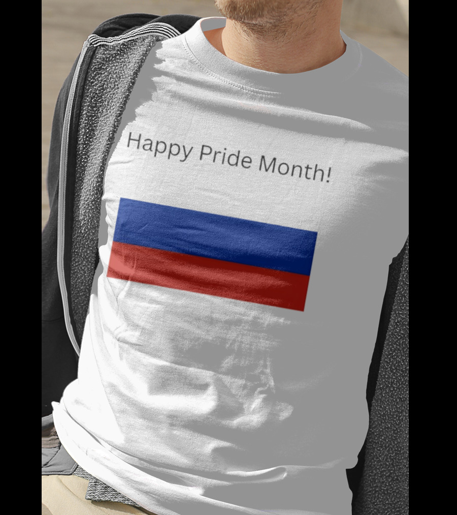 Happy Pride Month Celebration Russia Flag T-Shirt