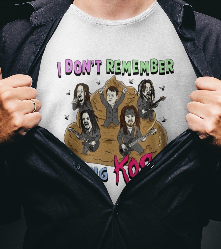 I Don't Remember Eating KoRn Band Parody Cartoon Characters T-Shirt