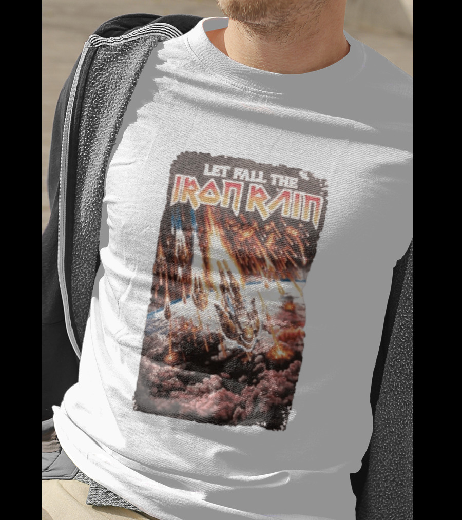 Let Fall The Iron Rain Outer Space Meteor Invasion Explosion T-Shirt