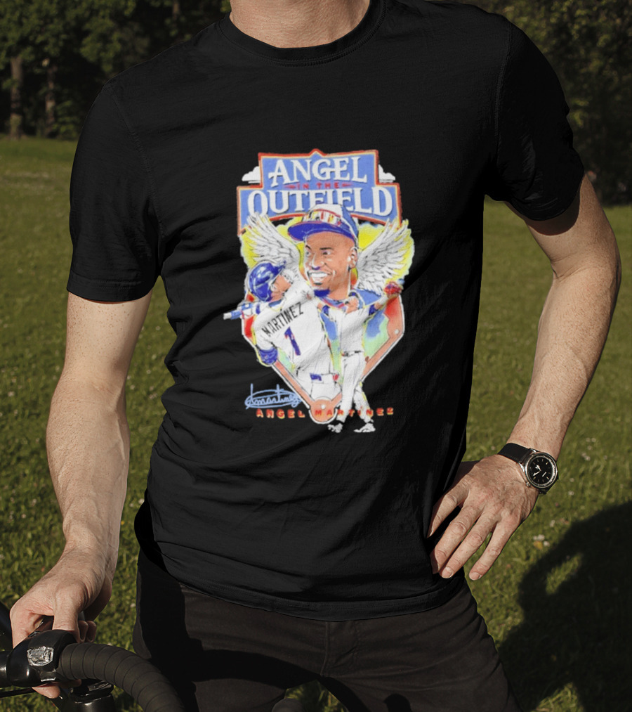 Angel Martinez In The Outfield Cleveland Guardians T-Shirt