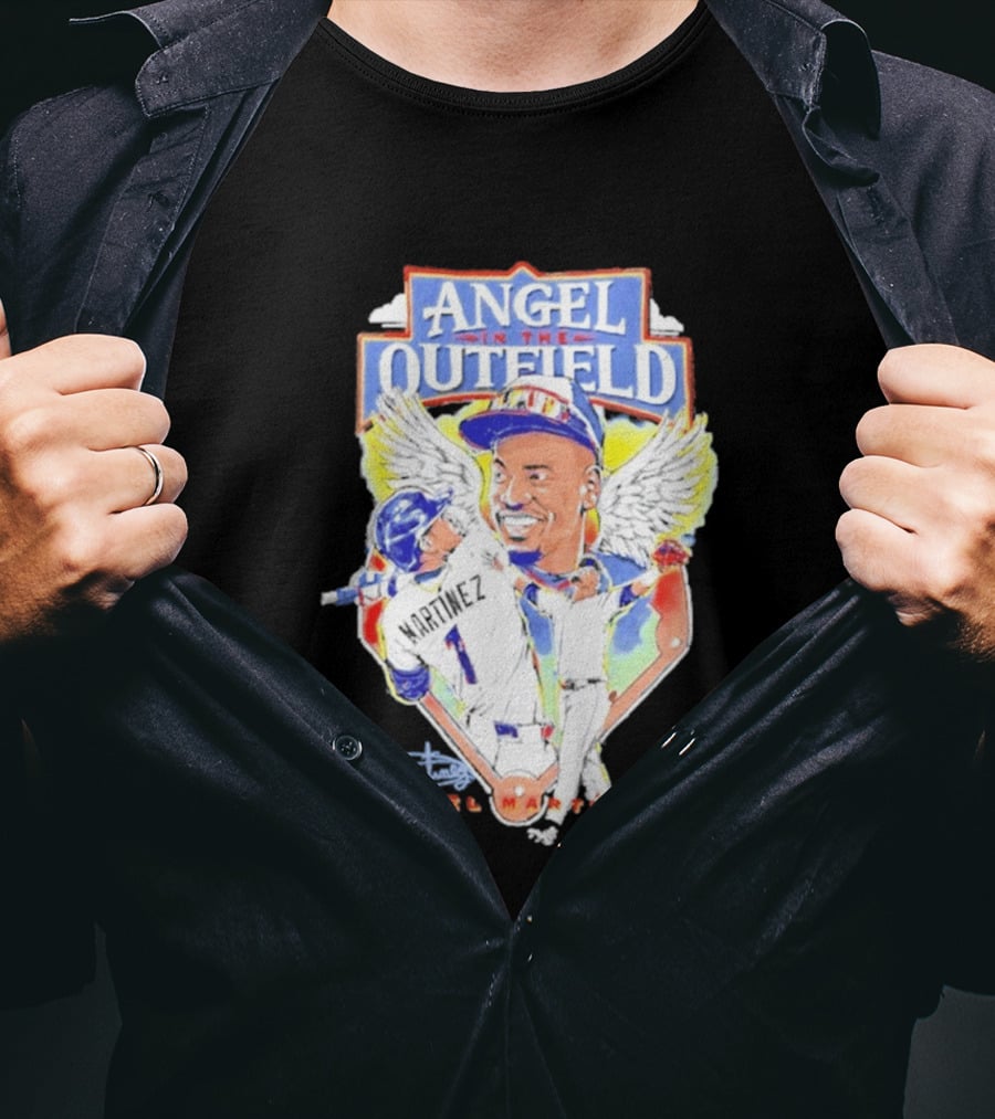 Angel Martinez In The Outfield Cleveland Guardians T-Shirt