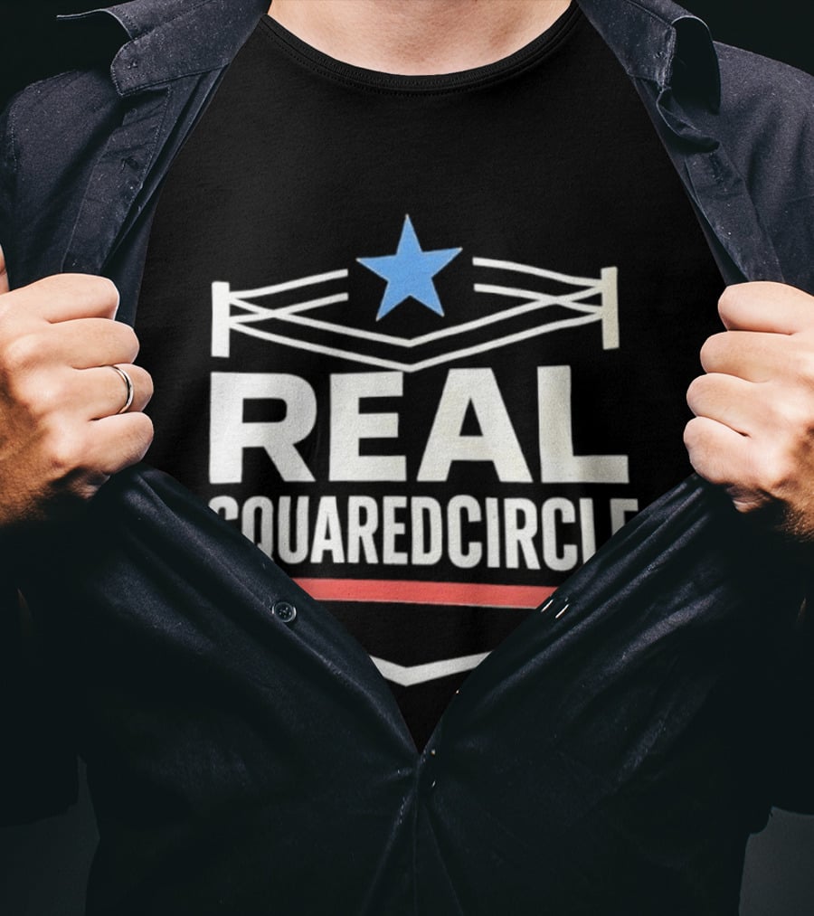 Real Squaredcircle WWE Wrestling Ring Star T-Shirt