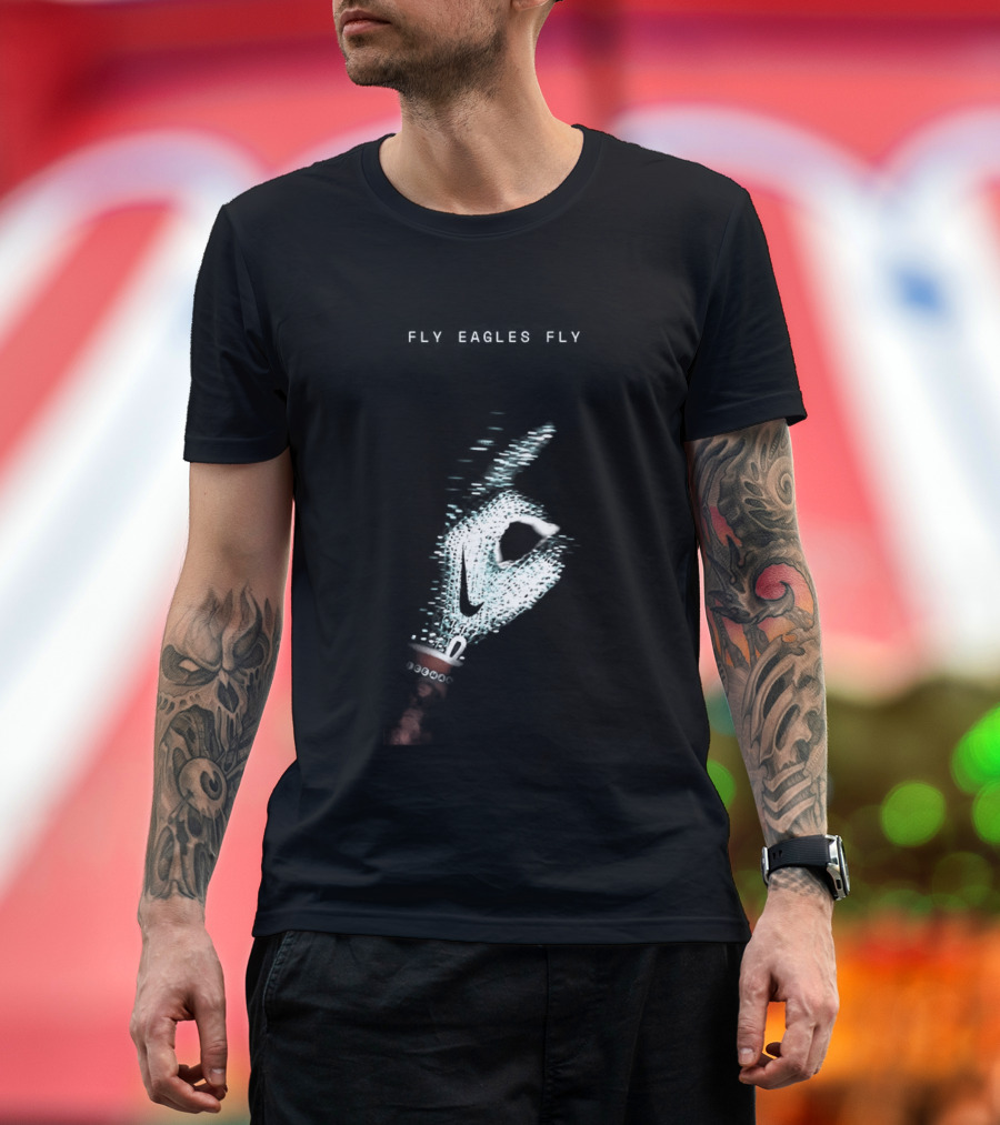 Fly Eagles Fly Philadelphia Eagles X Drake Iceman Diamond Chain Shh T-Shirt