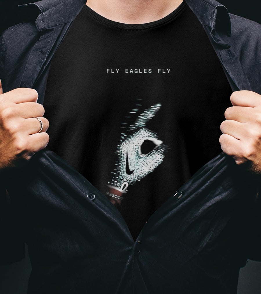 Fly Eagles Fly Philadelphia Eagles X Drake Iceman Diamond Chain Shh T-Shirt