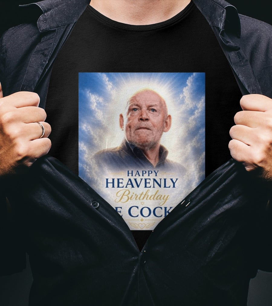 Happy Heavenly Birthday Joe Cocker Cloud Background Halo T-Shirt