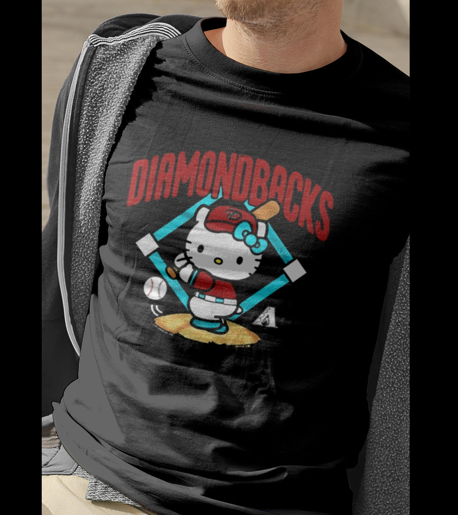 Hello Kitty Arizona Diamondbacks Baseball 2026 MLB Diamondbacks T-Shirt