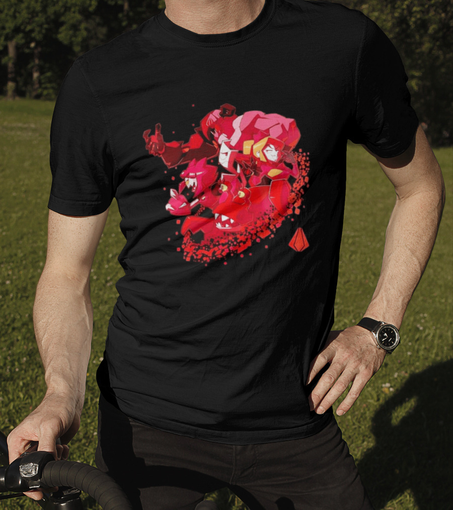 Syntax Gameoverse Characters Explosion Video Game T-Shirt