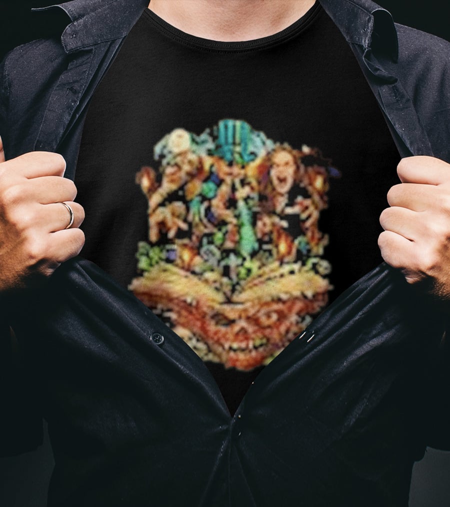 The Necronomicon Outbreak JCW Voodoo Graveyard Horror Skull Book T-Shirt