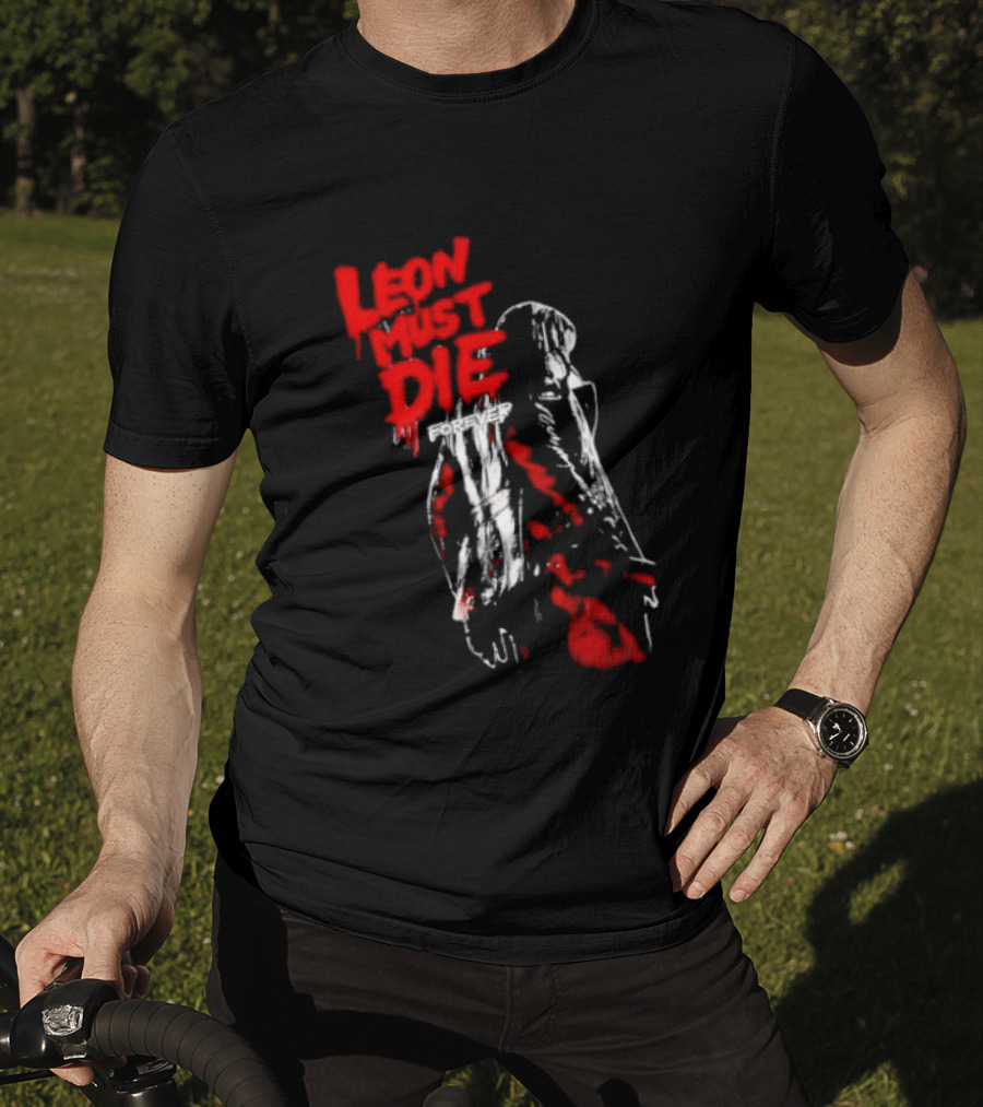Leon Must Die Forever Red T-Shirt