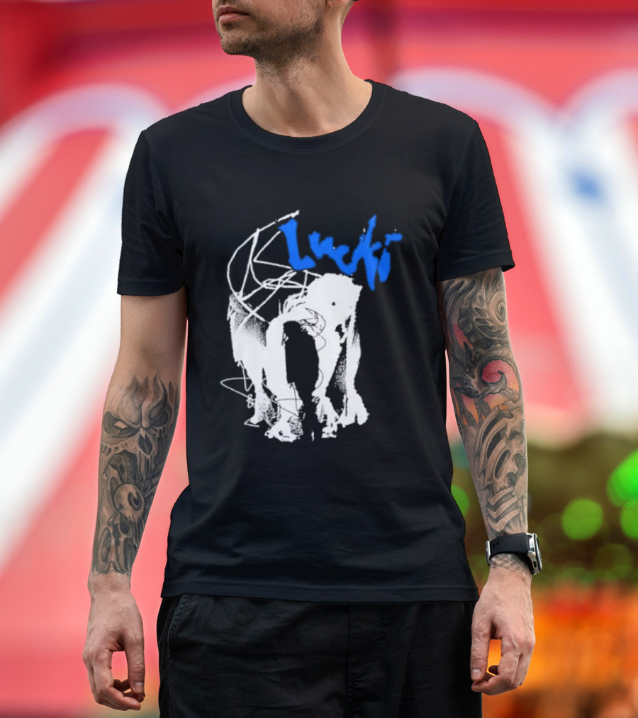 Lucki Alt Heavy Metal Style White Abstract T-Shirt