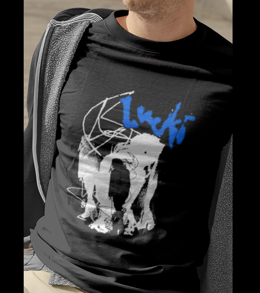 Lucki Alt Heavy Metal Style White Abstract T-Shirt