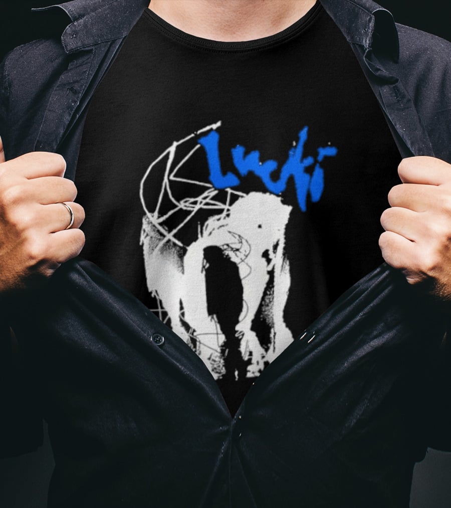 Lucki Alt Heavy Metal Style White Abstract T-Shirt