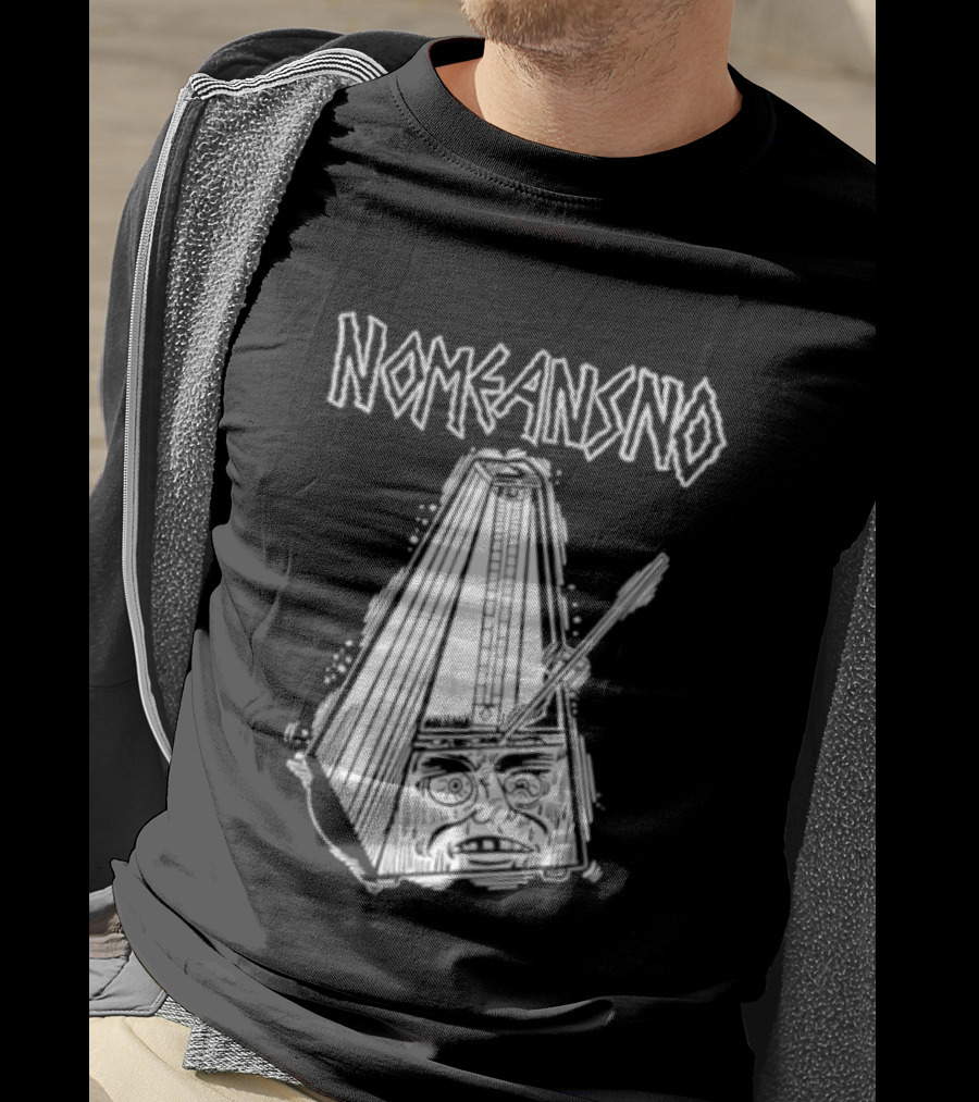 Nomeansno Distressed Metronome Face T-Shirt