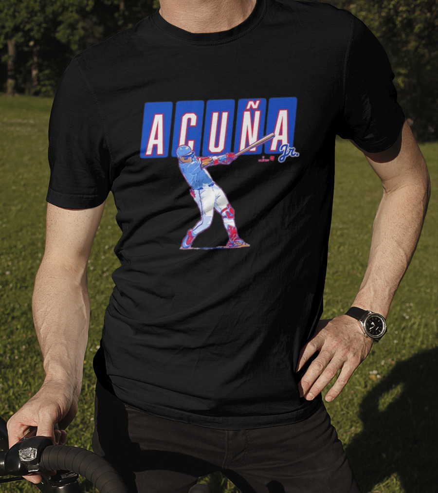 ATL Ronald Acuña Jr Slugger Swing Action T-Shirt