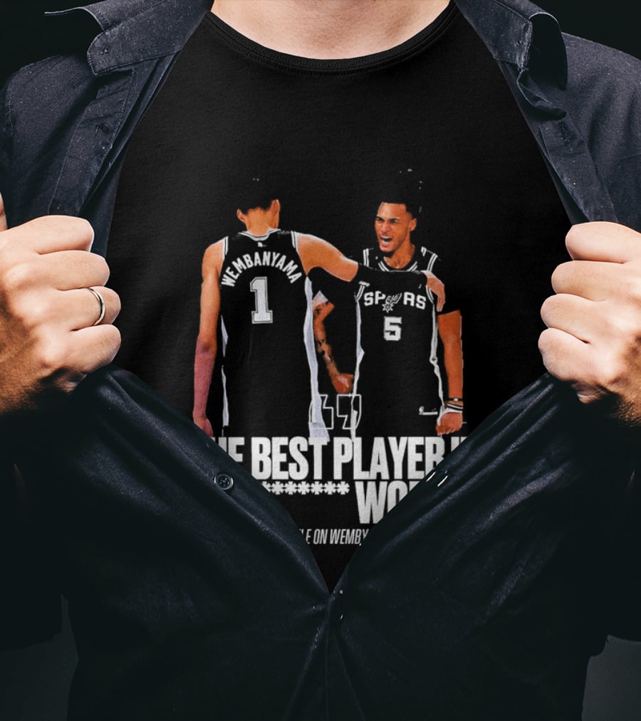 The Best Player In The World Stephon Castle On Wemby After Game One T-Shirt