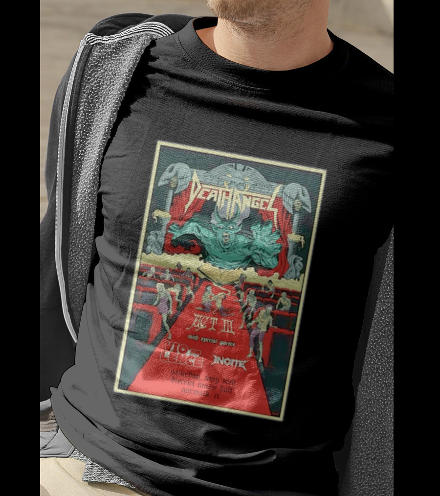 Death Angel Act III May 16 2026 Vio Lence Incite District Music Hall Norwalk CT T-Shirt
