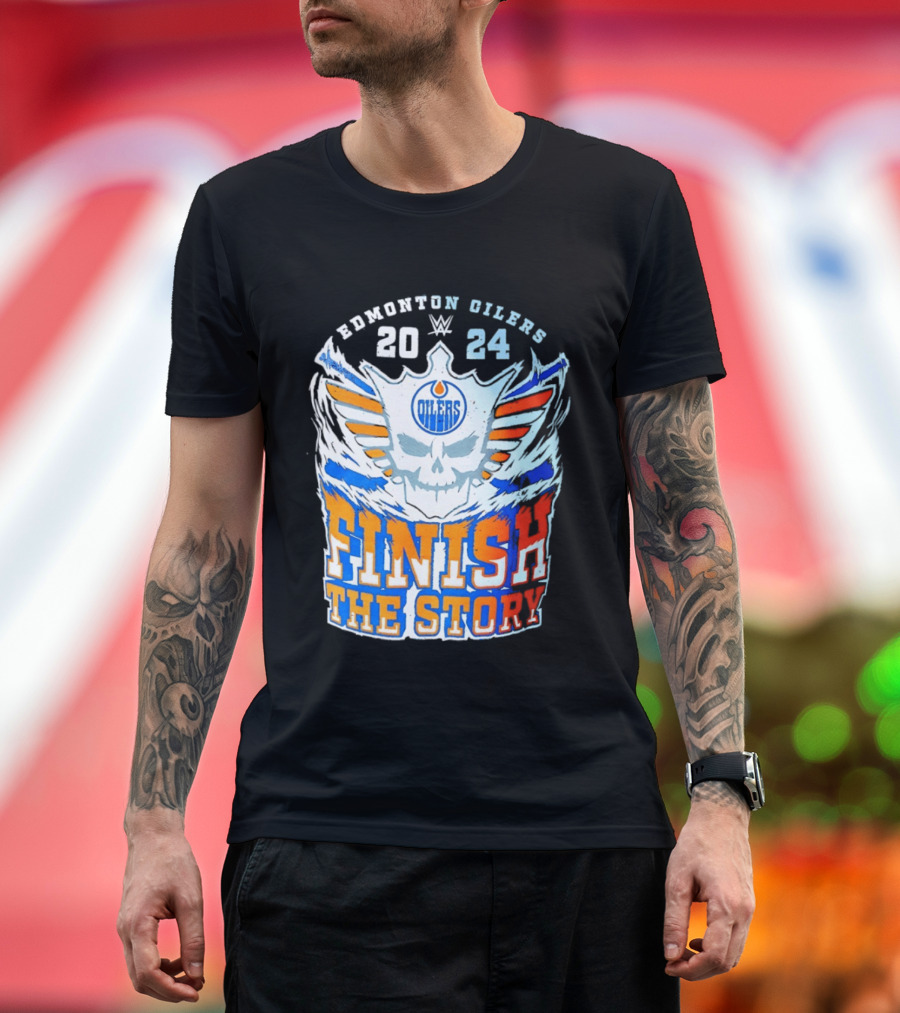 Edmonton Oilers Cody Rhodes Finish The Story 2024 T-Shirt