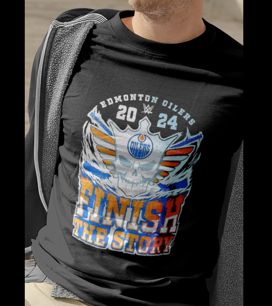 Edmonton Oilers Cody Rhodes Finish The Story 2024 T-Shirt