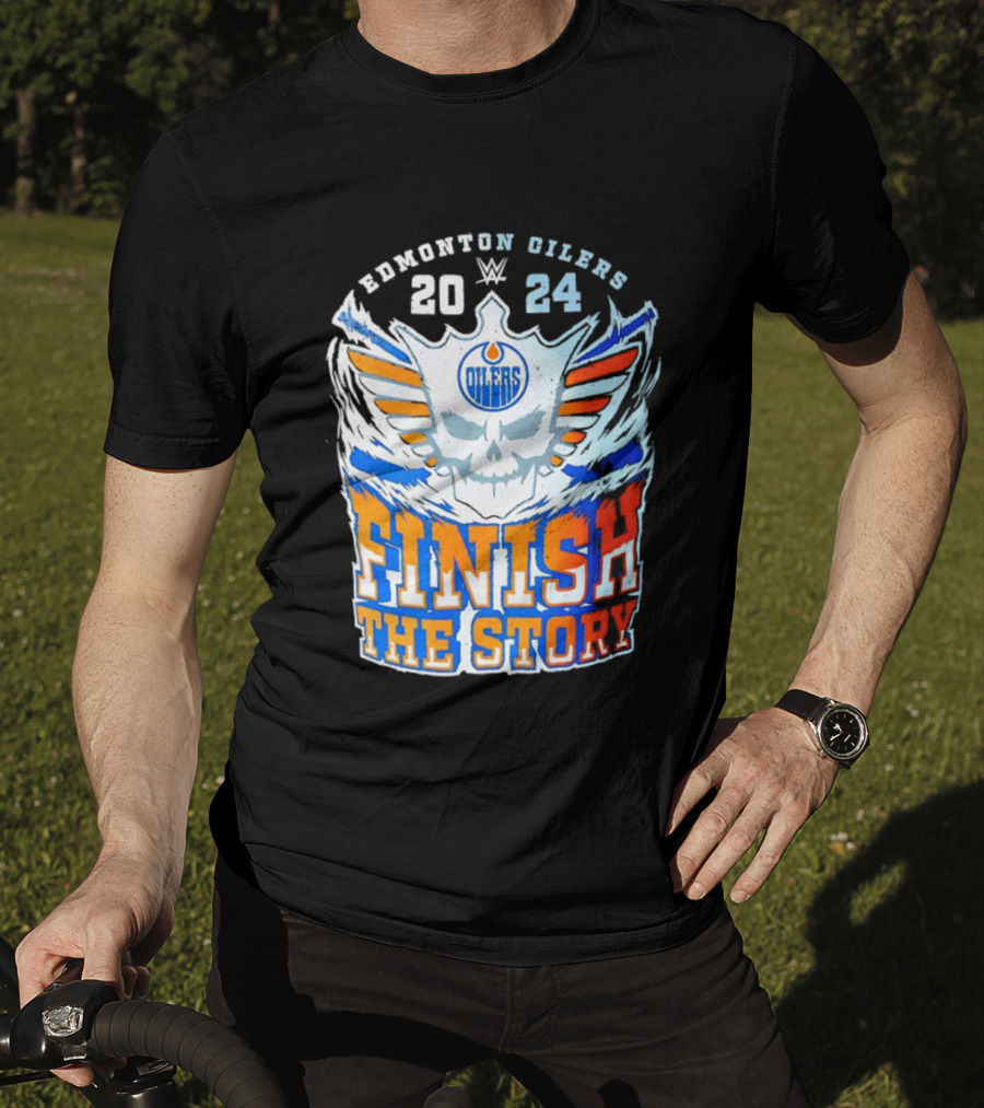 Edmonton Oilers Cody Rhodes Finish The Story 2024 T-Shirt