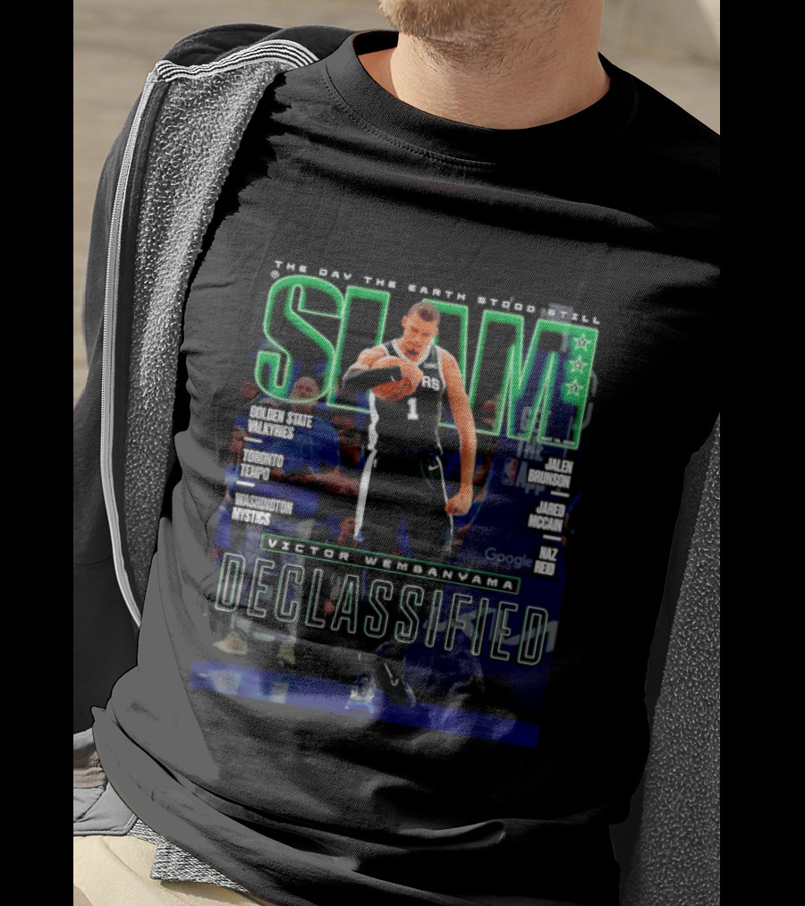 SLAM The Day The Earth Stood Still Victor Wembanyama Declassified San Antonio Spurs T-Shirt