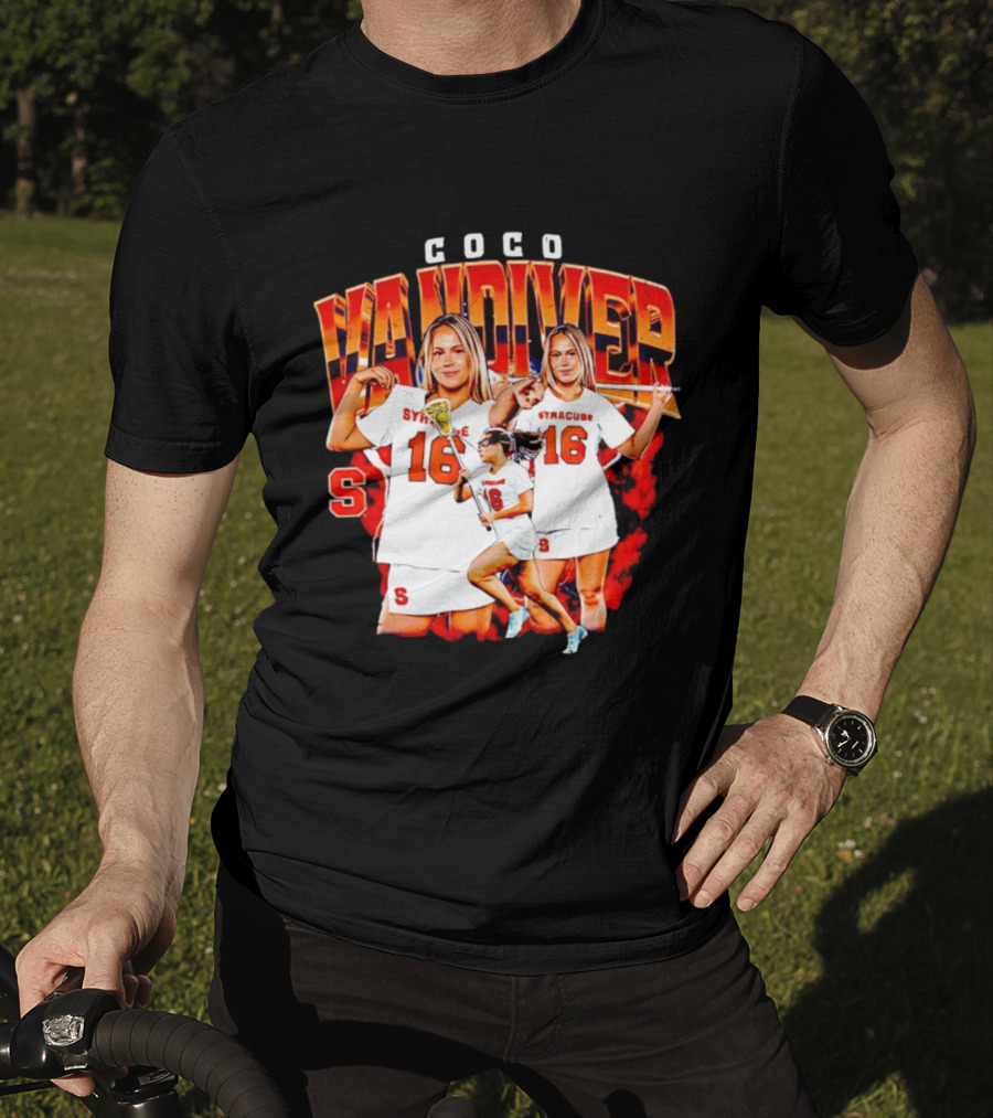 Coco Vandiver Syracuse Orange Lacrosse Number 16 T-Shirt