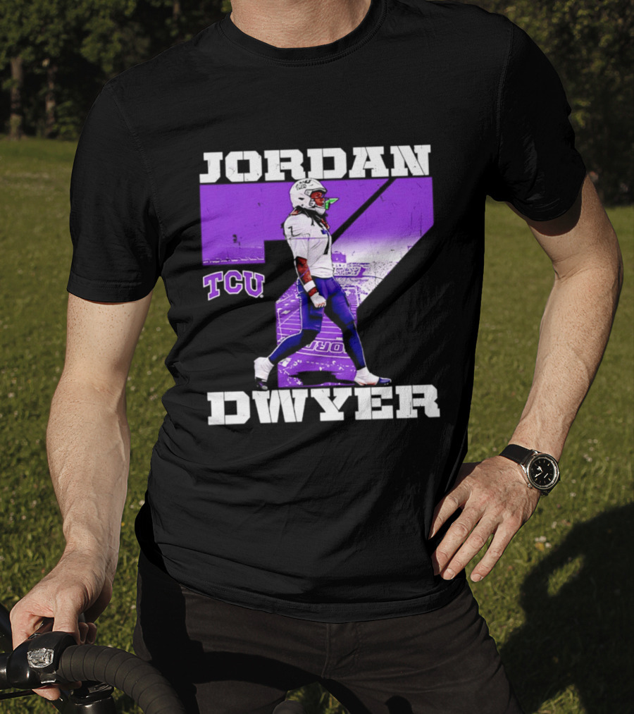 TCU Horned Frogs Football Jordan Dwyer Number 7 T-Shirt