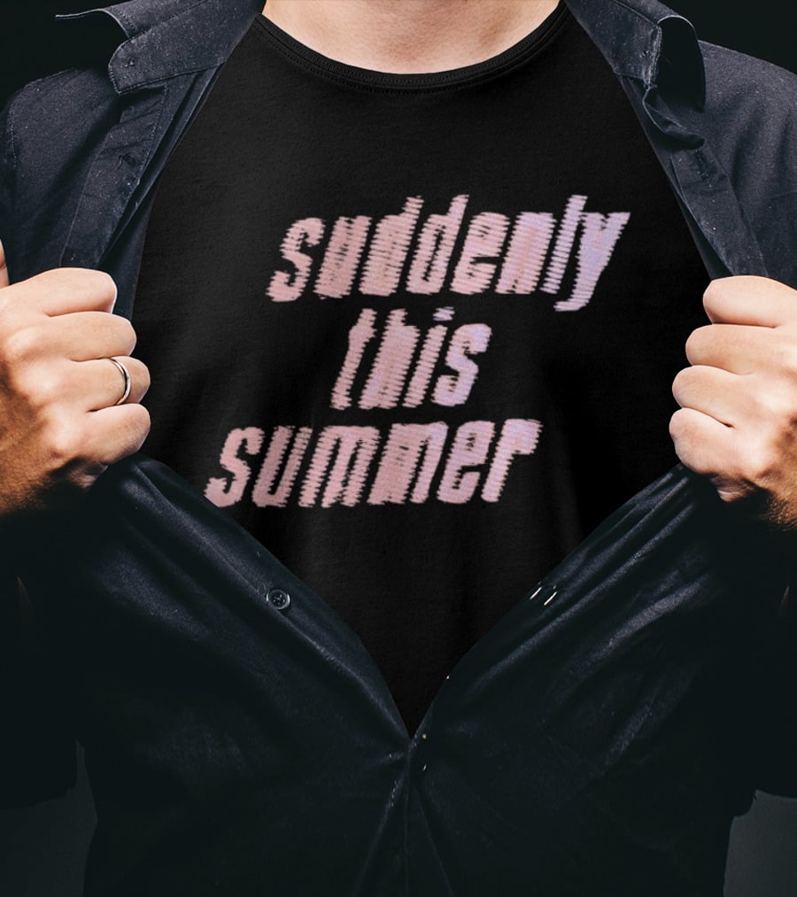 Suddenly This Summer Retro Vibe Pink T-Shirt