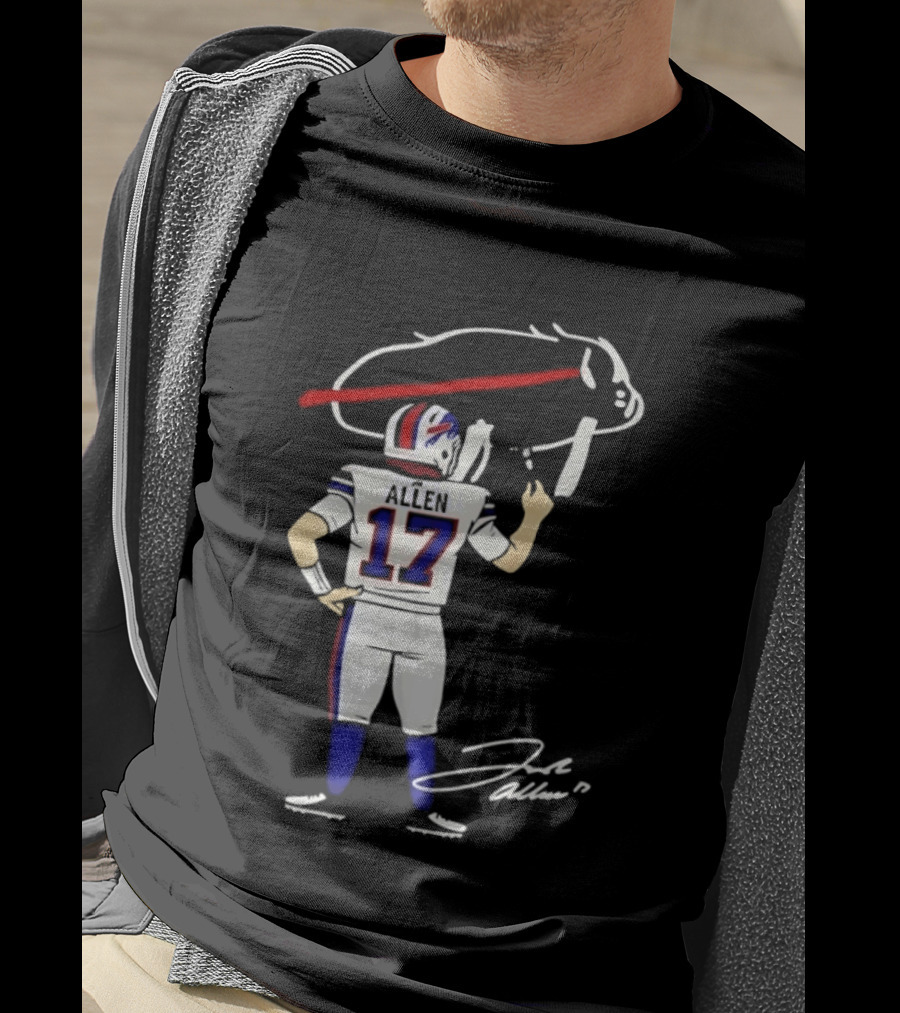 Josh Allen Buffalo Bills Number 17 Prepping For The Season T-Shirt
