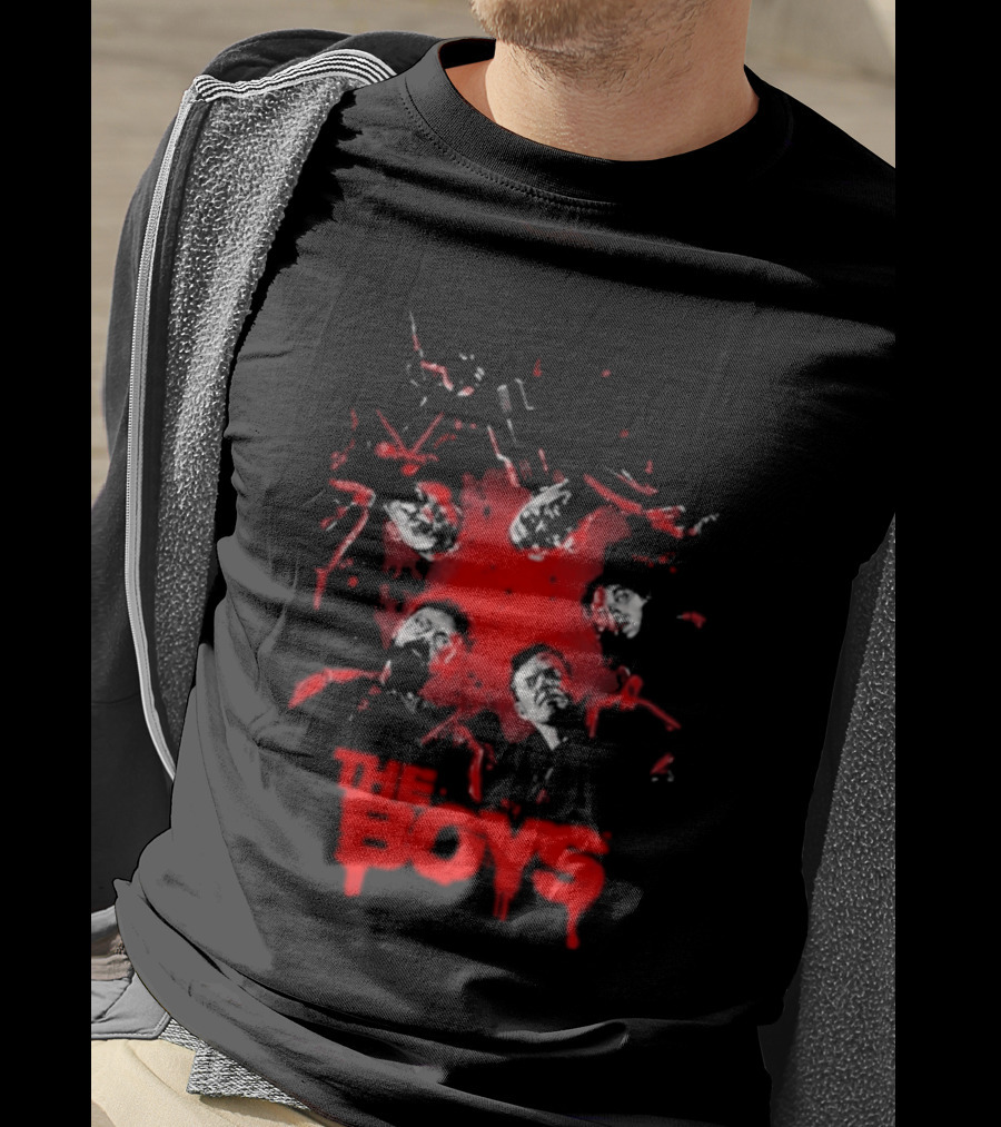 The Boys Blood Red Splatter Horror T-Shirt