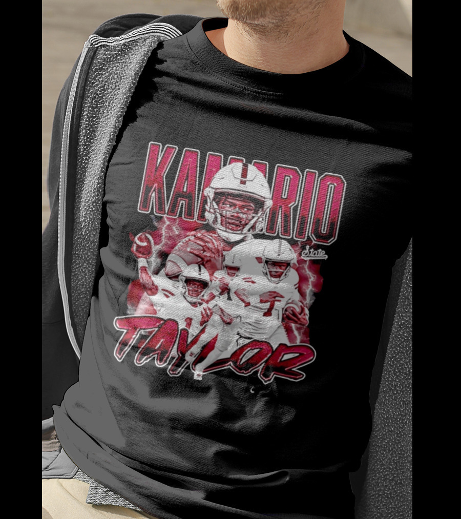 Mississippi State Bulldogs KaMario Taylor Number 1 Football State T-Shirt