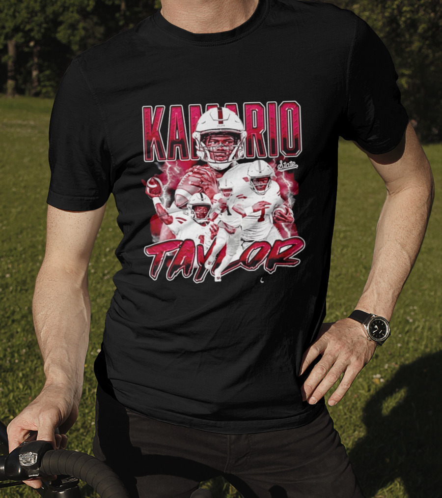 Mississippi State Bulldogs KaMario Taylor Number 1 Football State T-Shirt